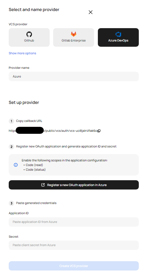 Azure Credentials Configuration in Scalr
