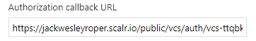 Azure DevOps OAuth app form with callback URL field