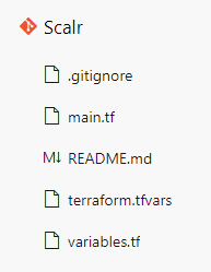 Azure DevOps project repository with Terraform configuration files ready for pipeline integration
