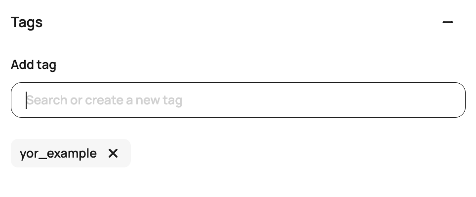 Scalr beta UI showing sample workspace tags configured on the workspace